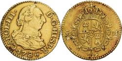 World Coins - Spain, Charles III, 1/2 Escudo, 1786, Madrid, Gold, , KM:425.1