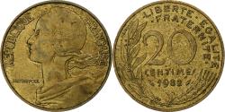 World Coins - France, 20 Centimes, Marianne, 1982, Pessac, Aluminum-Bronze,
