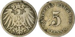 World Coins - Coin, GERMANY - EMPIRE, Wilhelm II, 5 Pfennig, 1893, Munich,