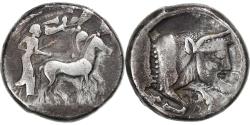 Ancient Coins - Sicily, Tetradrachm, ca. 480-470 BC, Gela, Silver,