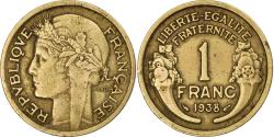 World Coins - France, Franc, Morlon, 1938, Aluminum-Bronze, , Gadoury:470, KM:885