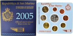 World Coins - San Marino, 1 Cent to 10 Euro, 2005,