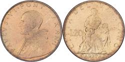 World Coins - Vatican, Paul VI, 20 Lire, 1963, Rome, Aluminum-Bronze, , KM:80.1