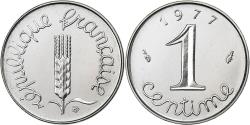 World Coins - France, 1 Centime, Épi, 1977, MDP, série FDC, Stainless Steel,