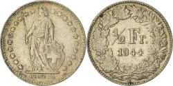 World Coins - Coin, Switzerland, 1/2 Franc, 1944, Bern, , Silver, KM:23