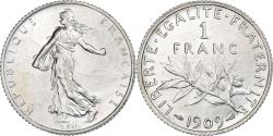 World Coins - France, Franc, Semeuse, 1909, Paris, Silver, , Gadoury:467, KM:844.1