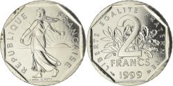 World Coins - Coin, France, Semeuse, 2 Francs, 1999, Paris, BU, , Nickel, KM:942.1