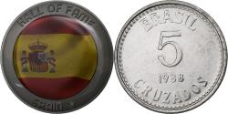 World Coins - Brazil, Token, Hall of Fame, Spain, Stainless Steel,
