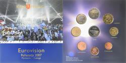World Coins - Finland, Coffret 1c. à 2€ + jeton, Eurovision, 2007, Mint of Finland