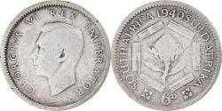 World Coins - Coin, South Africa, George VI, 6 Pence, 1940, , Silver, KM:27