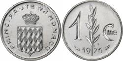 World Coins - Monaco, Rainier III, Centime, 1976, MDP, série FDC, Stainless Steel,