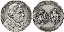 World Coins - San Marino, Medal, Visita Pastorale, 2011, Sicilia, Benoit XVI,