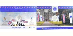World Coins - Coin, Falkland Islands, 50 Pence, 2022, Platinum Jubilee.FDC,