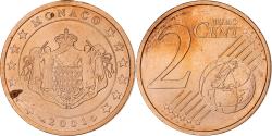 World Coins - France, Rainier III, 2 Euro Cent, 2001, Paris, Copper Plated Steel,
