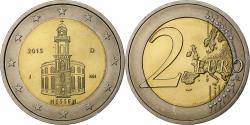 World Coins - Germany, 2 Euro, Hessen, 2015, Hamburg, Bi-Metallic,