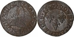 World Coins - France, Louis XIII, Double Tournois, 1620, Paris, Copper, , Gadoury:8