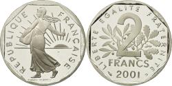World Coins - Coin, France, Semeuse, 2 Francs, 2001, , Nickel, KM:942.2, Gadoury:547b