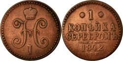 World Coins - Coin, Russia, Nicholas I, Kopek, 1842, Saint-Petersburg, , Copper