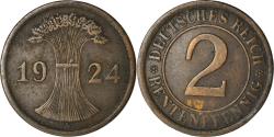 World Coins - Coin, GERMANY, WEIMAR REPUBLIC, 2 Rentenpfennig, 1924, Berlin,