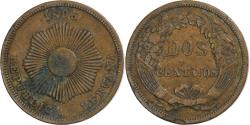 World Coins - Peru, 2 Centavos, 1895, Copper, , KM:188