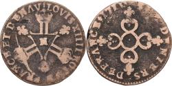 World Coins - France, Louis XIV, 6 Deniers, Six deniers dits « dardenne », 1710