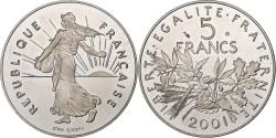 World Coins - France, 5 Francs, Semeuse, 2001, MDP, Copper-nickel, , Gadoury:771a