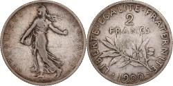 World Coins - France, 2 Francs, Semeuse, 1900, Paris, Silver, , Gadoury:532, KM:845.1