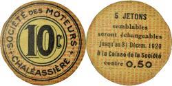 World Coins - Coin, France, Chaléassière, Société des Moteurs, Saint-Etienne, 10 Centimes