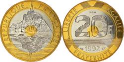 World Coins - Coin, France, Mont Saint Michel, 20 Francs, 1992, ESSAI,