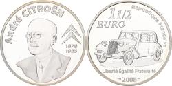 World Coins - France, 1-1/2 Euro, André Citriën, 2008, Paris, BE, , Silver