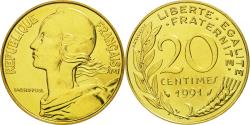 World Coins - Coin, France, Marianne, 20 Centimes, 1991, Paris, , Aluminum-Bronze