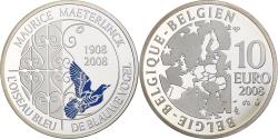 World Coins - Belgium, 10 Euro, L'Oiseau bleu, 2008, Brussels, BE, colourized,