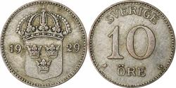 World Coins - Sweden, Gustaf V, 10 Öre, 1929, Silver, , KM:780