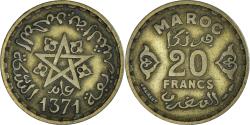 World Coins - Coin, Morocco, Mohammed V, 20 Francs, 1951, Paris, , Aluminum-Bronze