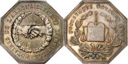 World Coins - France, Token, Notaires de l'Arrondissement d'Abbeville, Silver,