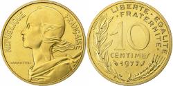 World Coins - Coin, France, Marianne, 10 Centimes, 1977, Paris, , Aluminum-Bronze