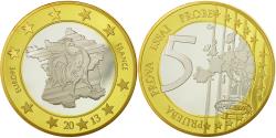 World Coins - France, Medal, L'Europe, 5 Euro Essai, 2013, , Copper Plated Silver