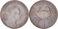 World Coins - Guernsey, Penny, 1986