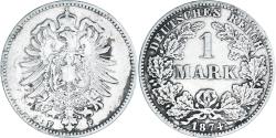 World Coins - Coin, GERMANY - EMPIRE, Wilhelm I, Mark, 1874, Stuttgart, , Silver