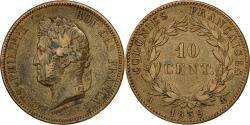 World Coins - Coin, FRENCH COLONIES, Louis - Philippe, 10 Centimes, 1839, Paris,