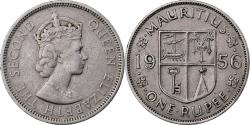 World Coins - Mauritius, Elizabeth II, Rupee, 1956, Copper-nickel, , KM:35.1