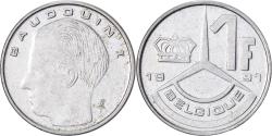 World Coins - Belgium, Franc, 1991, Nickel Plated Iron, , KM:170