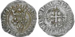 World Coins - France, Charles VI, Florette, 1417-1422, Rouen, Billon, , Duplessy:387