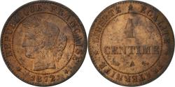 World Coins - Coin, France, Cérès, Centime, 1872, Paris, , Bronze, KM:826.1