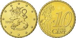 World Coins - Finland, 10 Euro Cent, 1999, Vantaa, Nordic gold, , KM:101