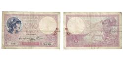World Coins - France, 5 Francs, Violet, 1939, 1939-07-27, VF(20-25), Fayette:4.3, KM:83