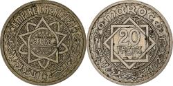 World Coins - Morocco, 20 Francs, AH 1366/1946, Paris, ESSAI, Copper-nickel,