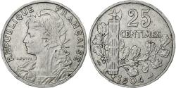 World Coins - France, 25 Centimes, Patey, 1904, Paris, Nickel, , Gadoury:364, KM:856