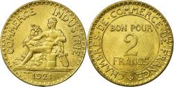 World Coins - Coin, France, Chambre de commerce, 2 Francs, 1921, , Aluminum-Bronze