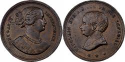 World Coins - France, Medal, Eugénie Impératrice, Napoléon Prince Impérial, 1856, Copper